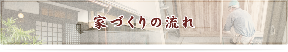 家づくりの流れ